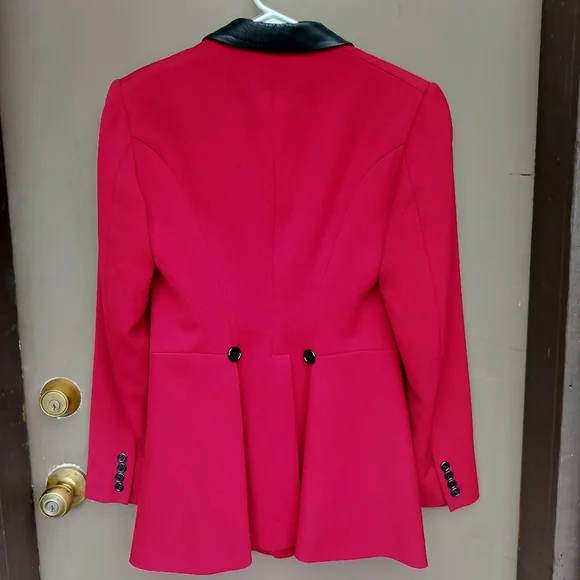 Ralph Lauren Collection Purple Label Red Single Breasted Equestrian Blazer
